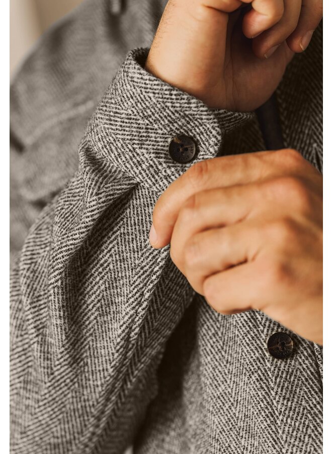State of Art visgraad overshirt beige