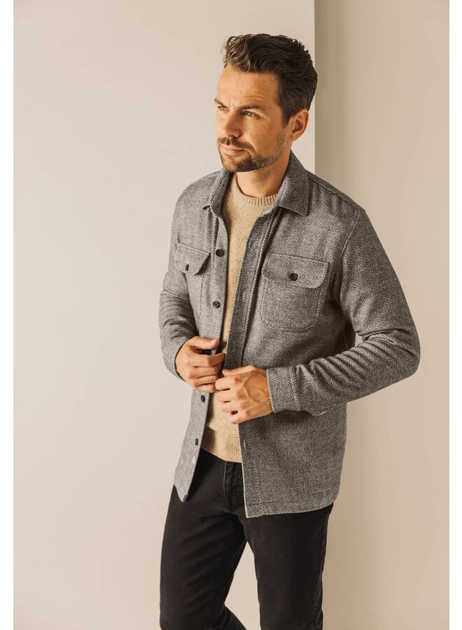 State of Art visgraad overshirt beige