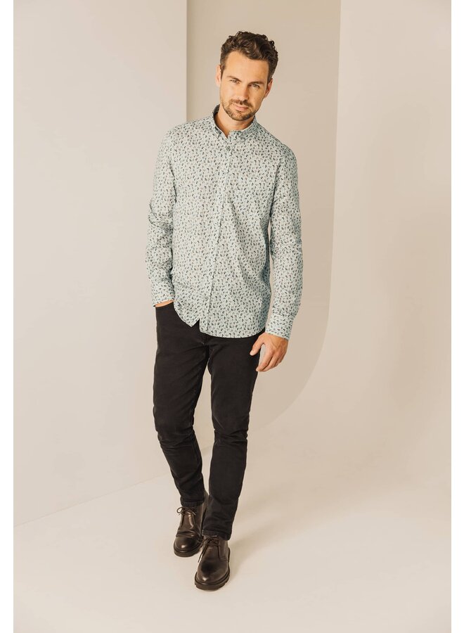 State of Art print shirt blaadjes