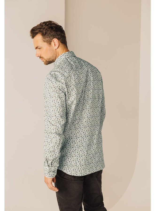 State of Art print shirt blaadjes