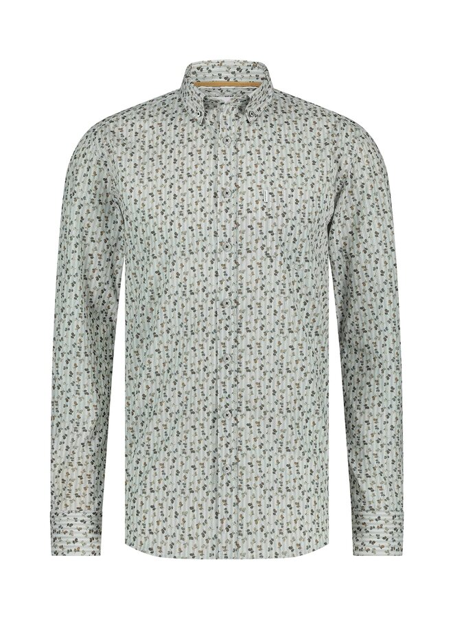 State of Art print shirt blaadjes