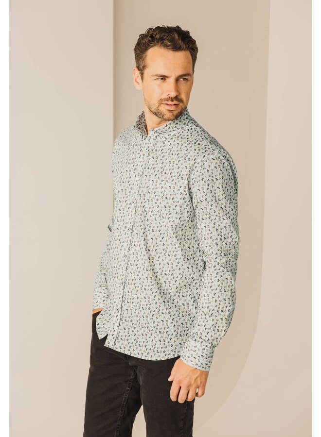 State of Art print shirt blaadjes