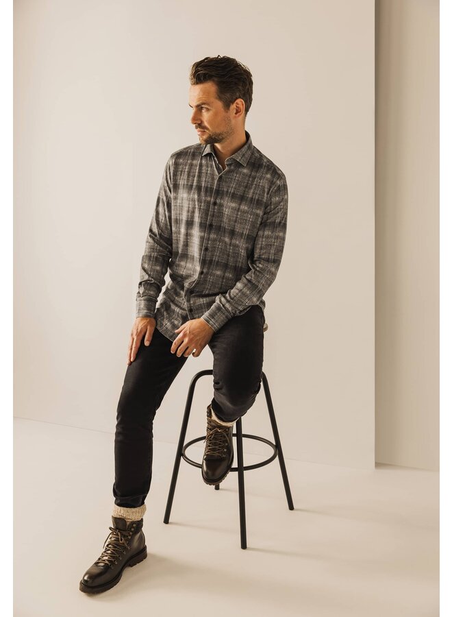 State of Art flanel shirt ruit beige