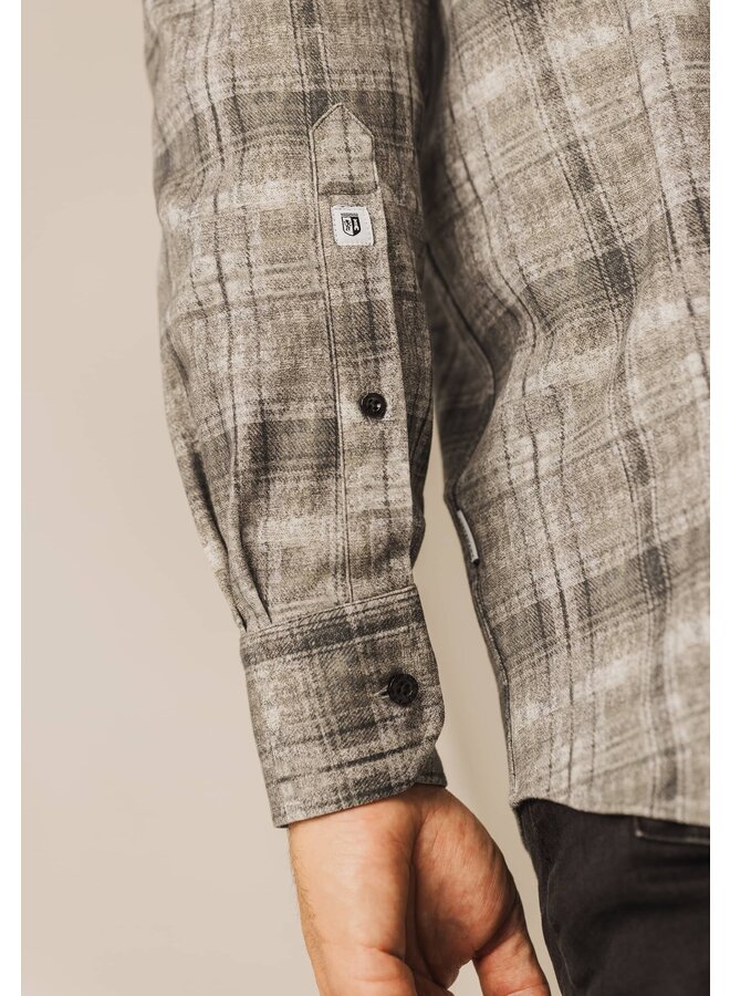 State of Art flanel shirt ruit beige