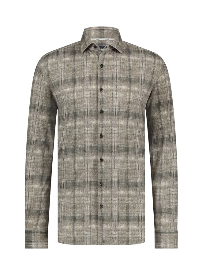State of Art flanel shirt ruit beige