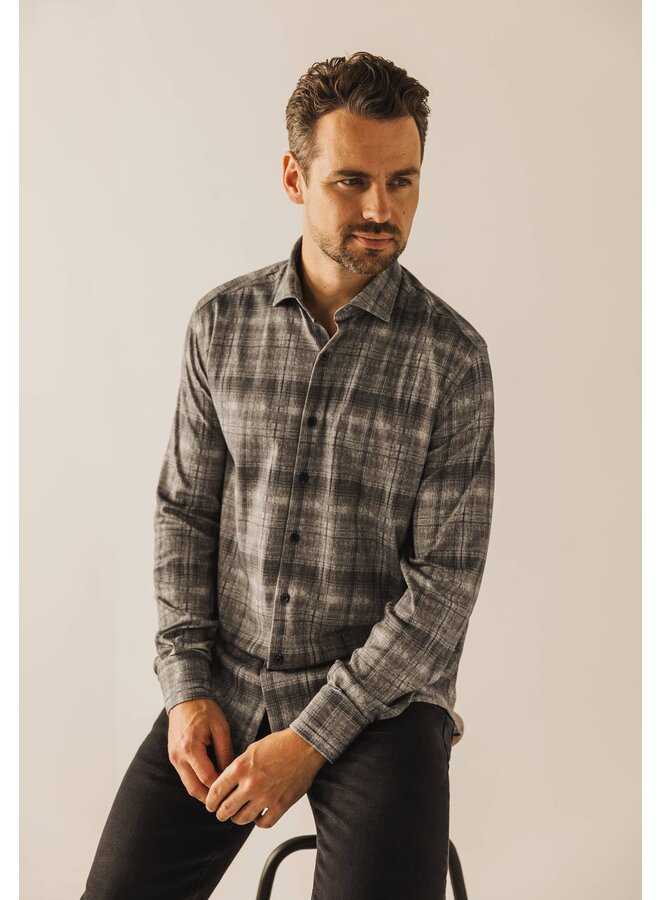 State of Art flanel shirt ruit beige