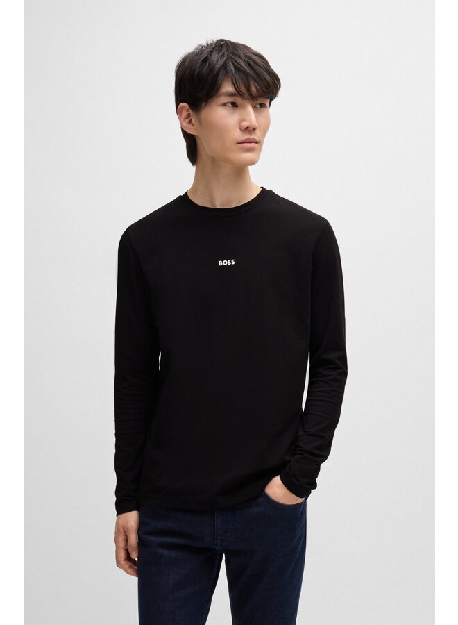 Boss orange t-shirt lange mouw zwart