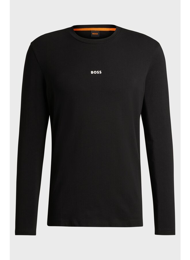Boss orange t-shirt lange mouw zwart