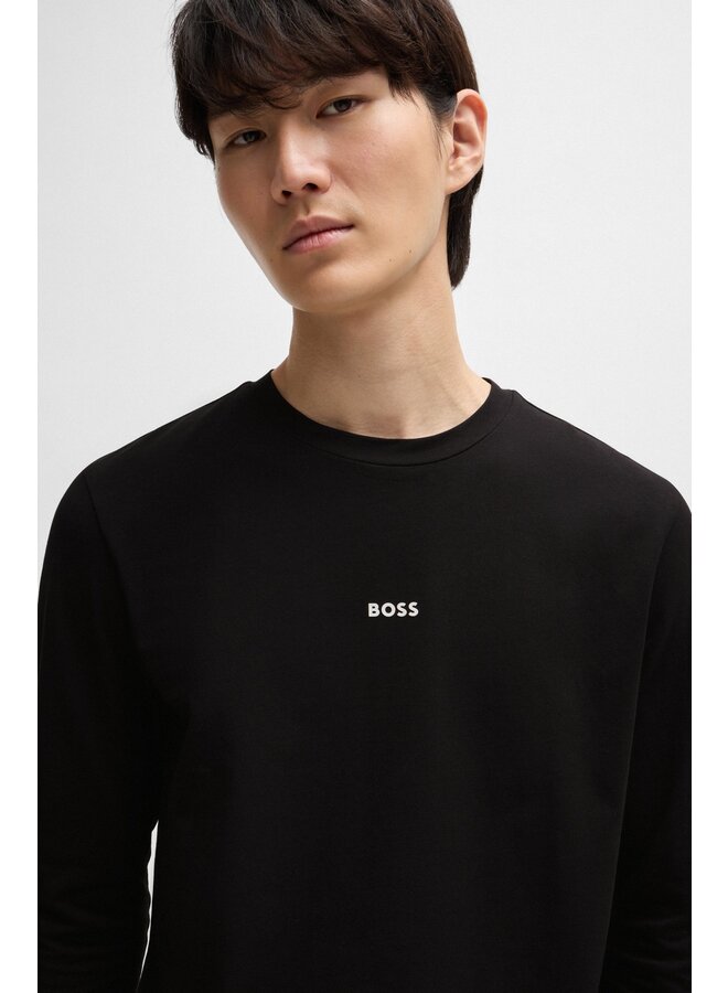 Boss orange t-shirt lange mouw zwart