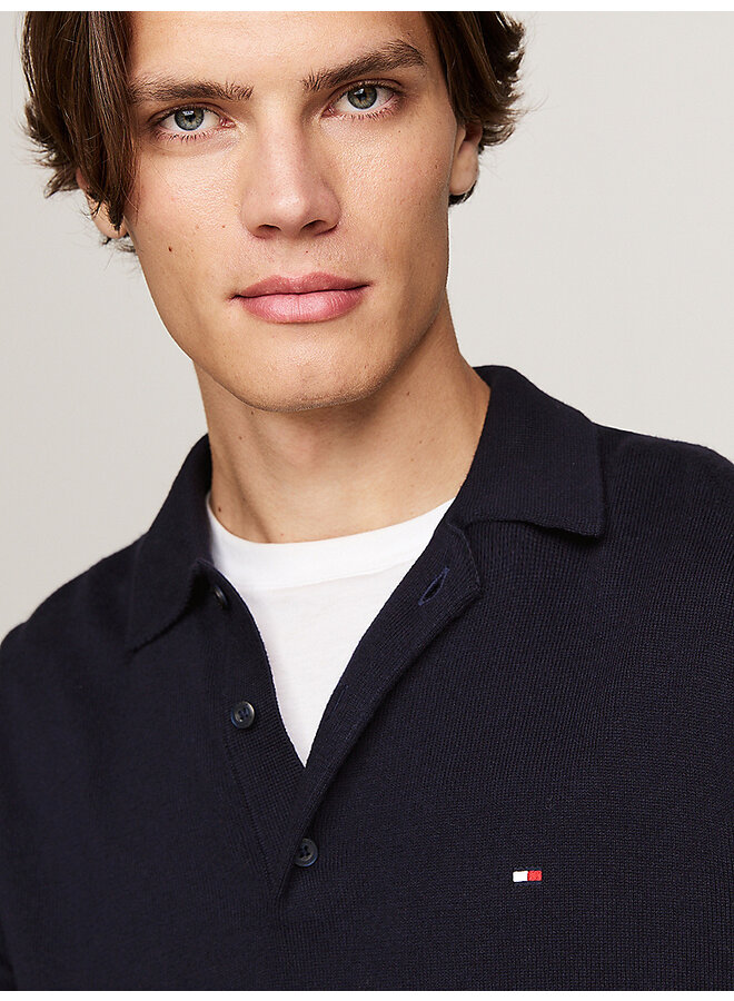 Tommy Hilfiger polo lange mouw navy