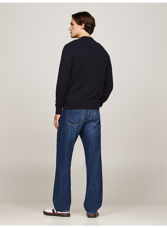 Tommy Hilfiger polo lange mouw navy
