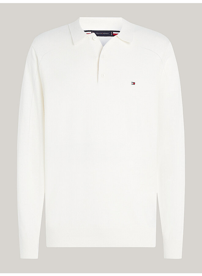 Tommy Hilfiger polo lange mouw off-white