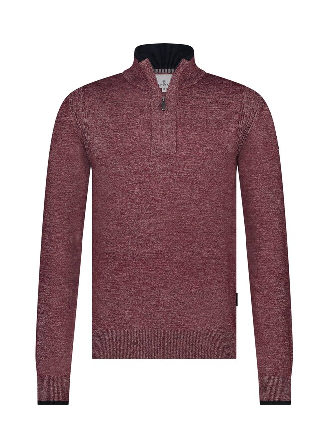 State of Art pullover met rits rood
