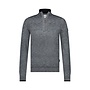 State of Art pullover met rits jeasnblauw