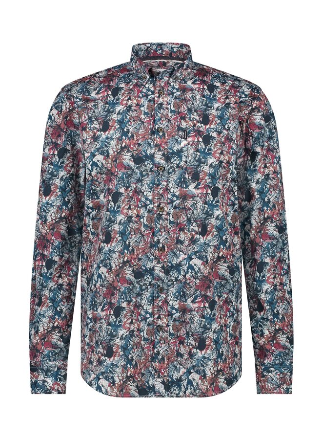 State of Art shirt lange mouw print rood