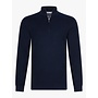 Cavallaro Sorrentino pullover met rits katoen navy