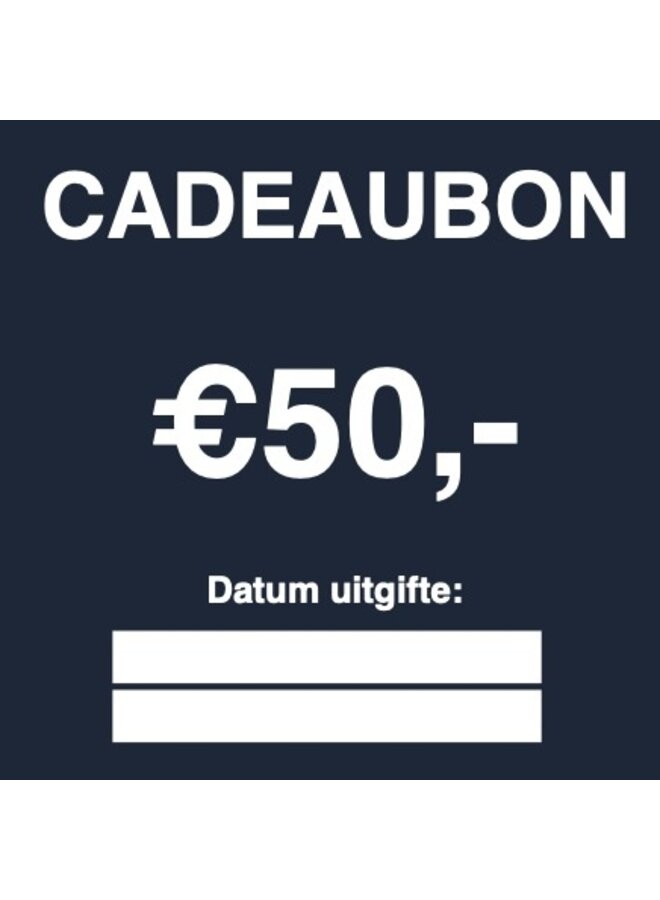Bas de Wit mode Cadeaubon €50,-