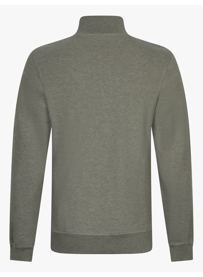 Cavallaro half zip sweater Bellunio light green