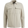 Vanguard jersey overshirt met rits beige