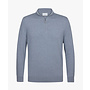 Profuomo half zip pullover tencel licht blauw
