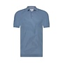 State of Art polo korte mouw gebreid licht blauw
