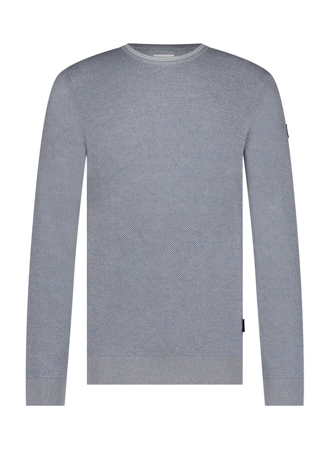 State of Art mouline pullover ronde hals blue