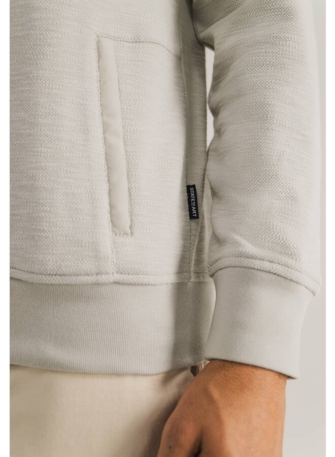 State of Art vest met rits beige