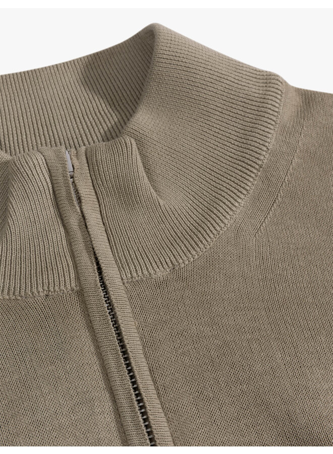 Cavallaro half zip pullover Orio light green