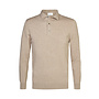 Profuomo polo lange mouw onepiece beige
