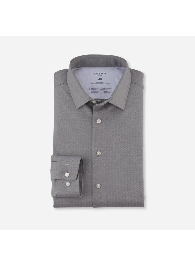 Olymp overhemd flex jersey modern fit groen