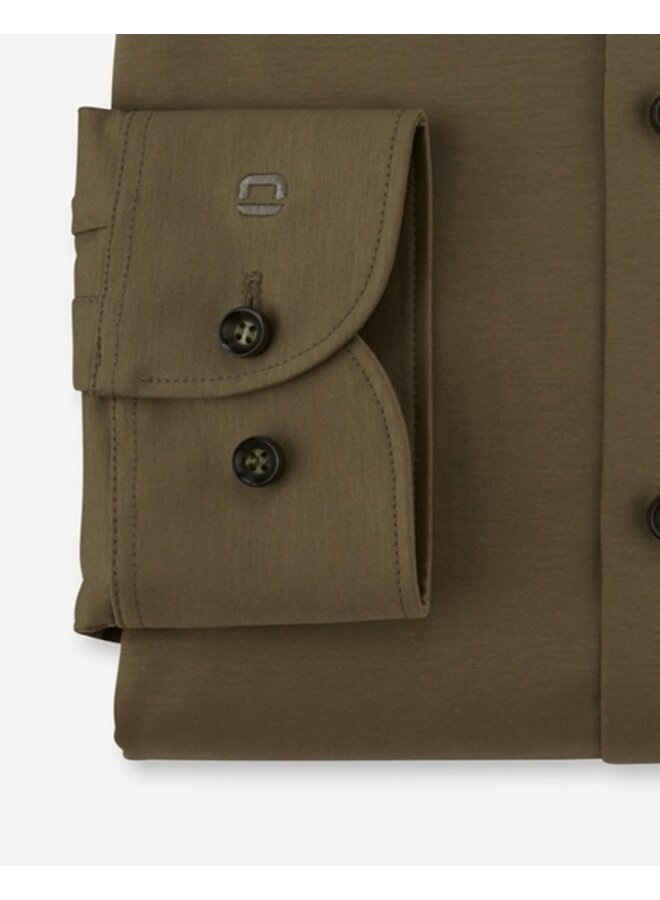 Olymp overhemd Level 5 flex jersey groen