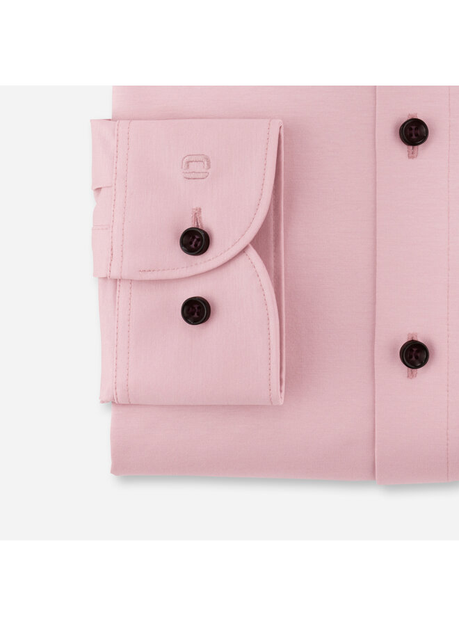 Olymp overhemd Level 5 flex jersey roze