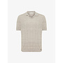 Gentiluomo linnen polo korte mouw beige