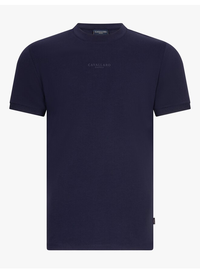 Cavallaro Davegio t-shirt korte mouw navy