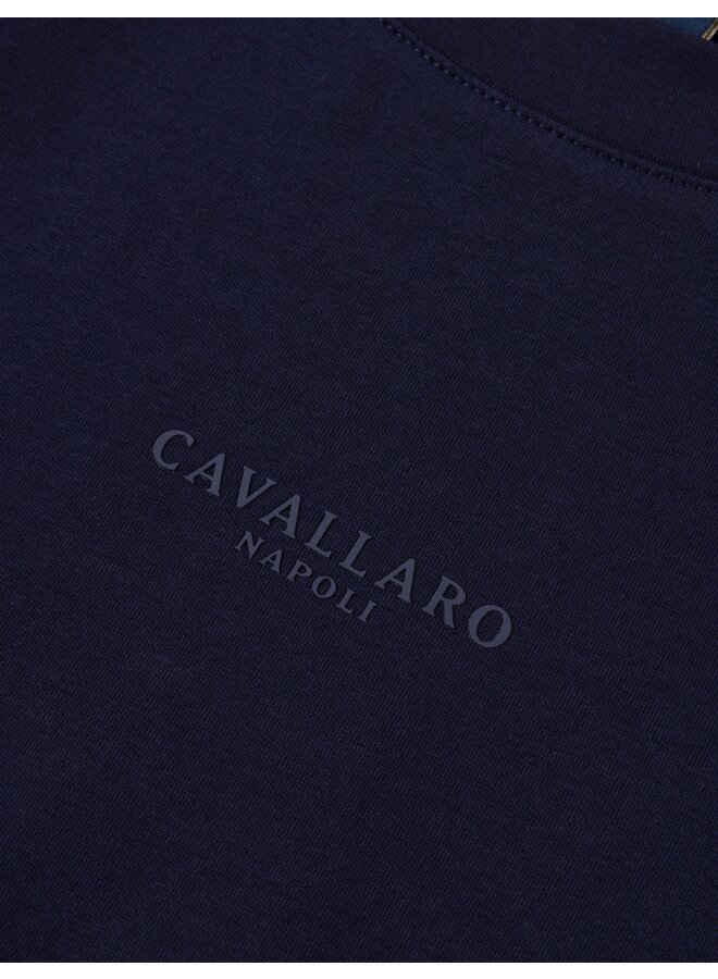 Cavallaro Davegio t-shirt korte mouw navy