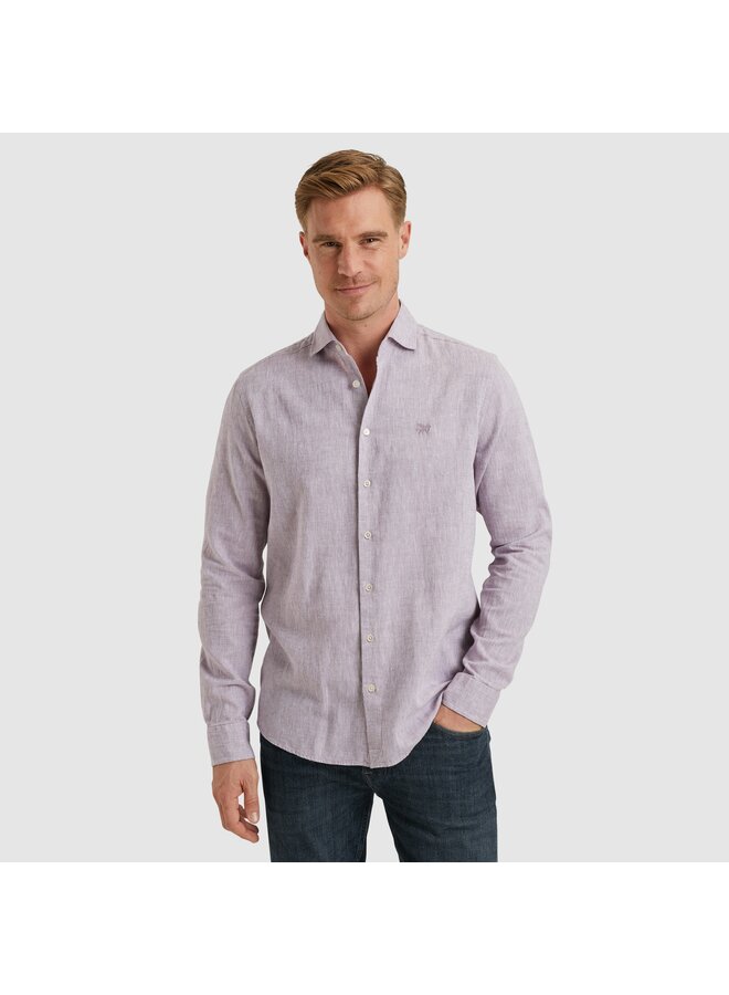 Vanguard lange mouw shirt linnen lila