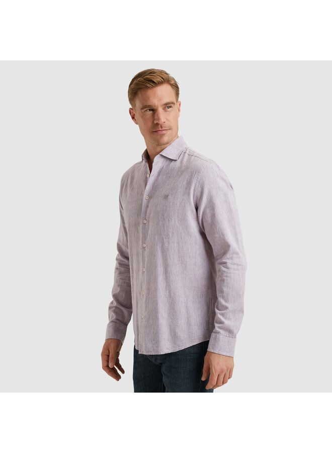 Vanguard lange mouw shirt linnen lila