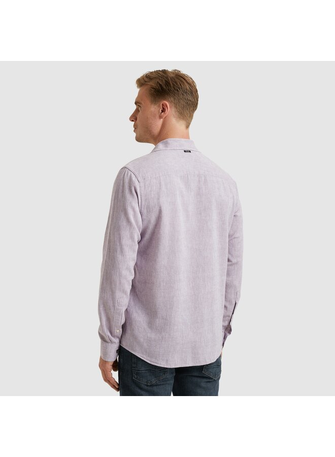 Vanguard lange mouw shirt linnen lila