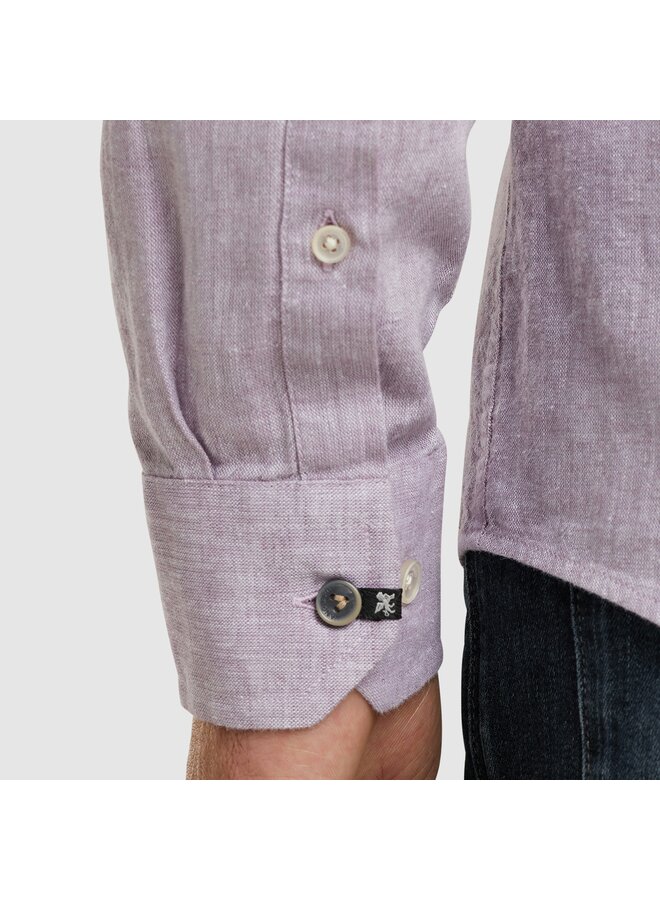 Vanguard lange mouw shirt linnen lila