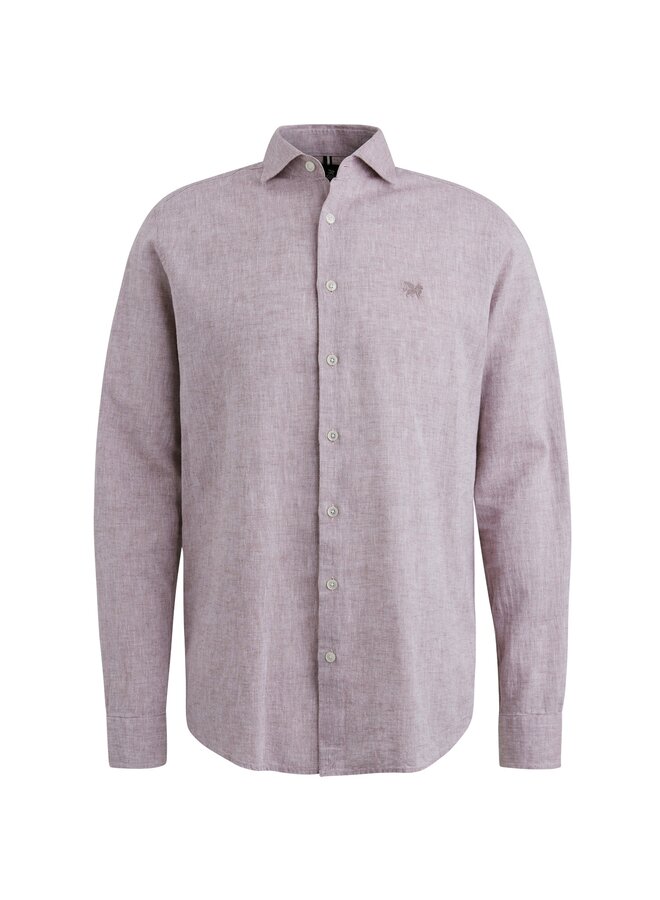 Vanguard lange mouw shirt linnen lila