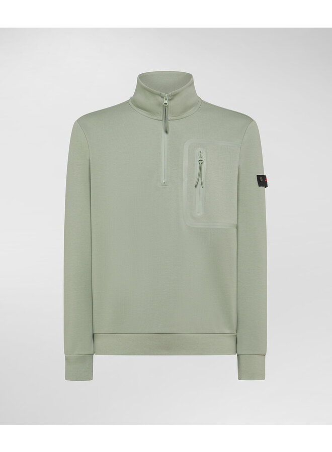 Peuterey half zip sweater Kent licht groen