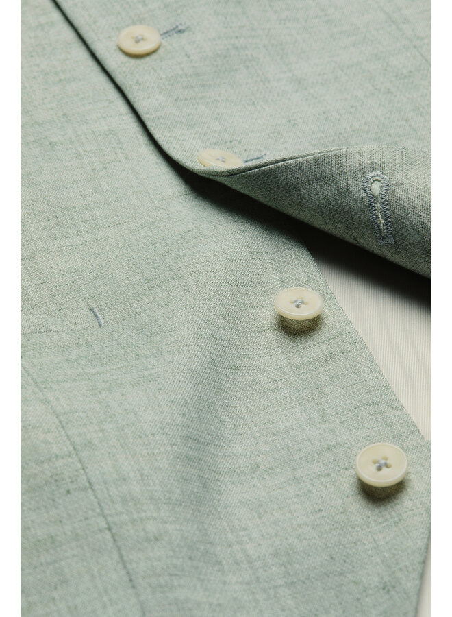 Digel soft linnen stretch gilet licht groen