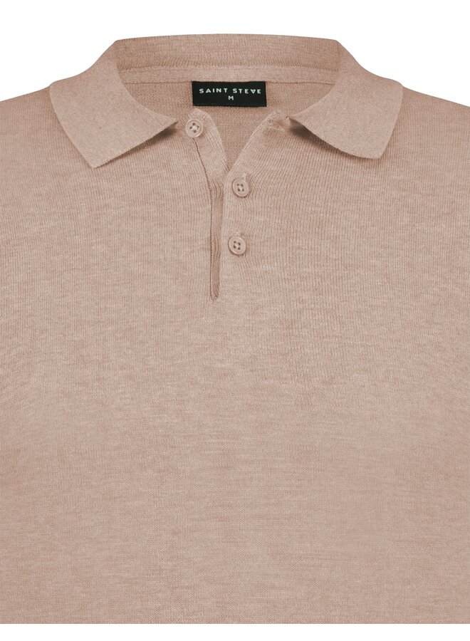 Saint Steve polo korte mouw Chris oud roze