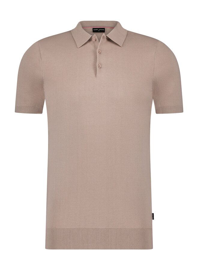 Saint Steve polo korte mouw Chris oud roze