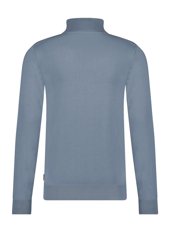 Saint Steve pullover half zip cas blue