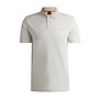 Boss orange polo Peoxford korte mouw beige