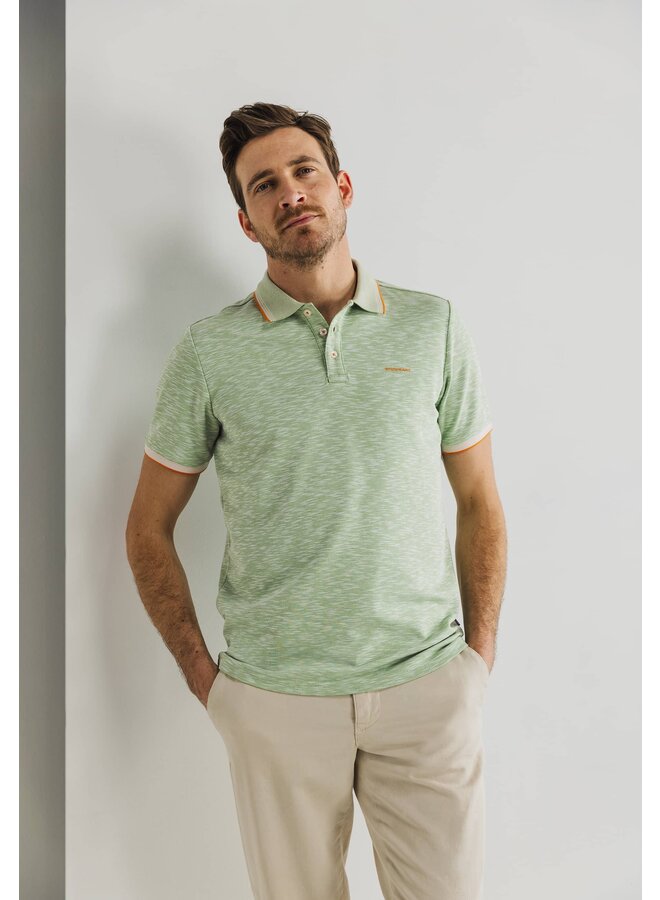 State of Art polo korte mouw groen melee