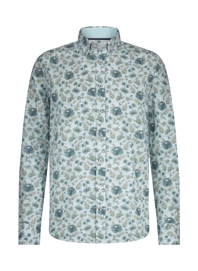 State of Art geprint shirt met lange mouw mint