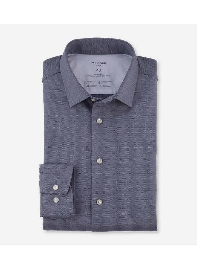Olymp 24/seven dynamic flex jersey modern fit jeansblauw