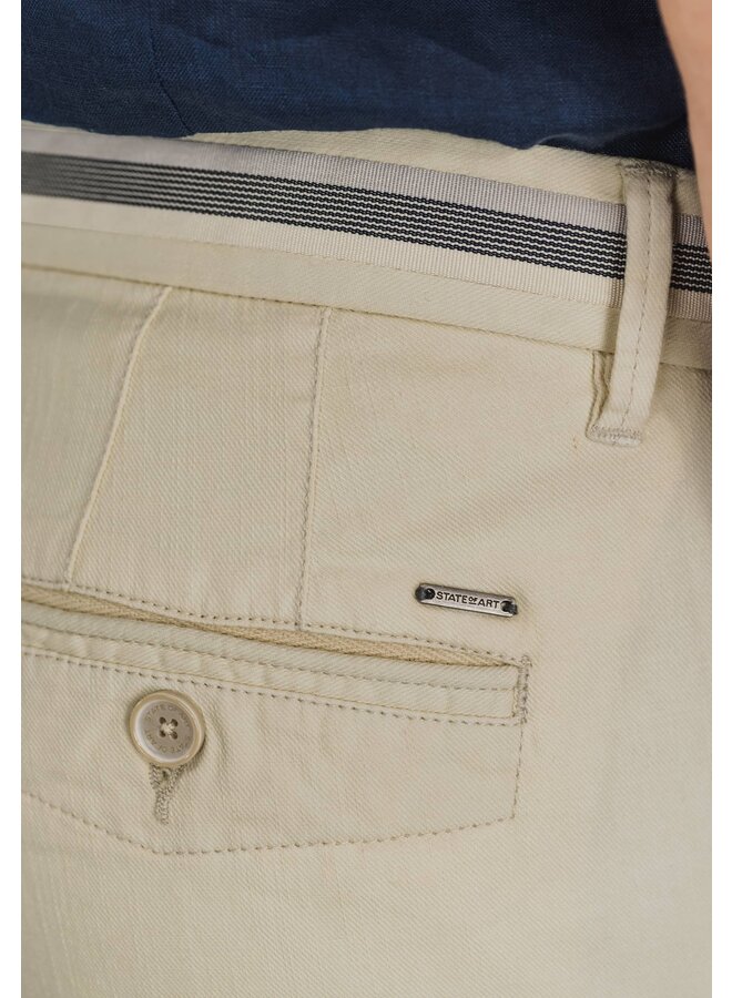 State of Art short uni linnen katoen beige